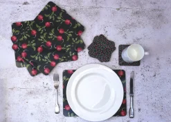 Corinne Alexander Radish Coaster Set by