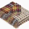 Bronte Moon Rainbow Spot Beige Merino Lambswool Throw