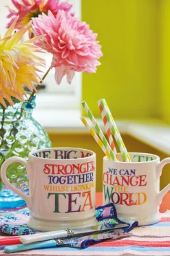 Emma Bridgewater Rainbow Toast Change The World  1/2 Pint Mug