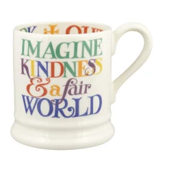 Emma Bridgewater Rainbow Toast Kindness & A Fair World 1/2 Pint Mug