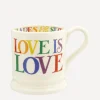 Emma Bridgewater Rainbow Toast Love is Love 1/2 Pint Mug