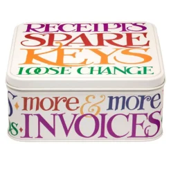 Emma Bridgewater Rainbow Toast Recipts Square Tin