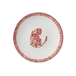 Burleigh Red Calico Cats Cereal Bowl