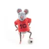 Sew Heart Felt Red Footballer Mouse