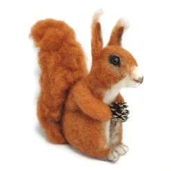 The Crafty Kit Co. Red Squirrel Needle Felting Kit