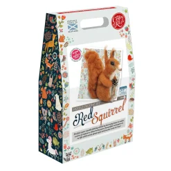 The Crafty Kit Co. Red Squirrel Needle Felting Kit