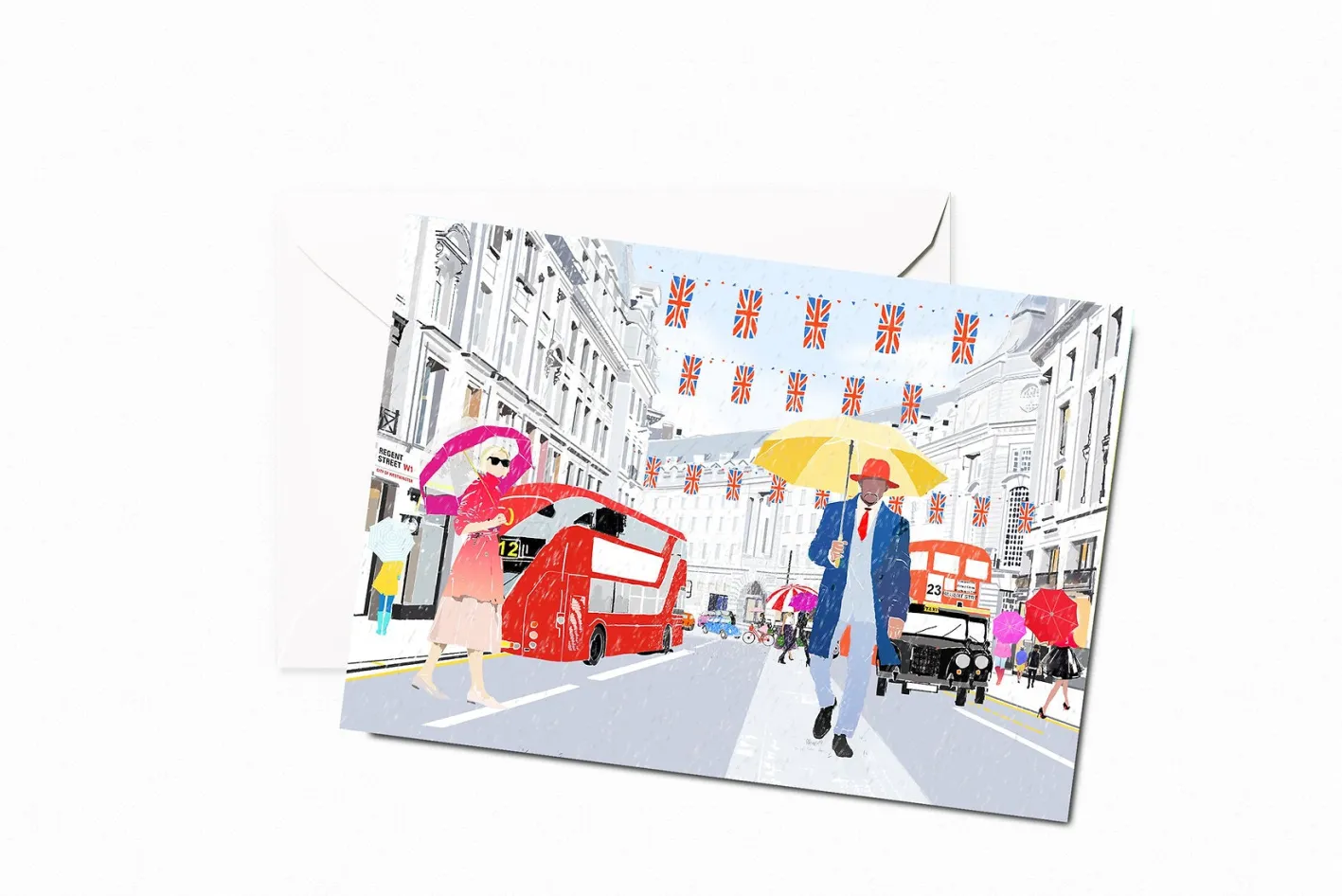 Njeri Illustrated Regent Street Card