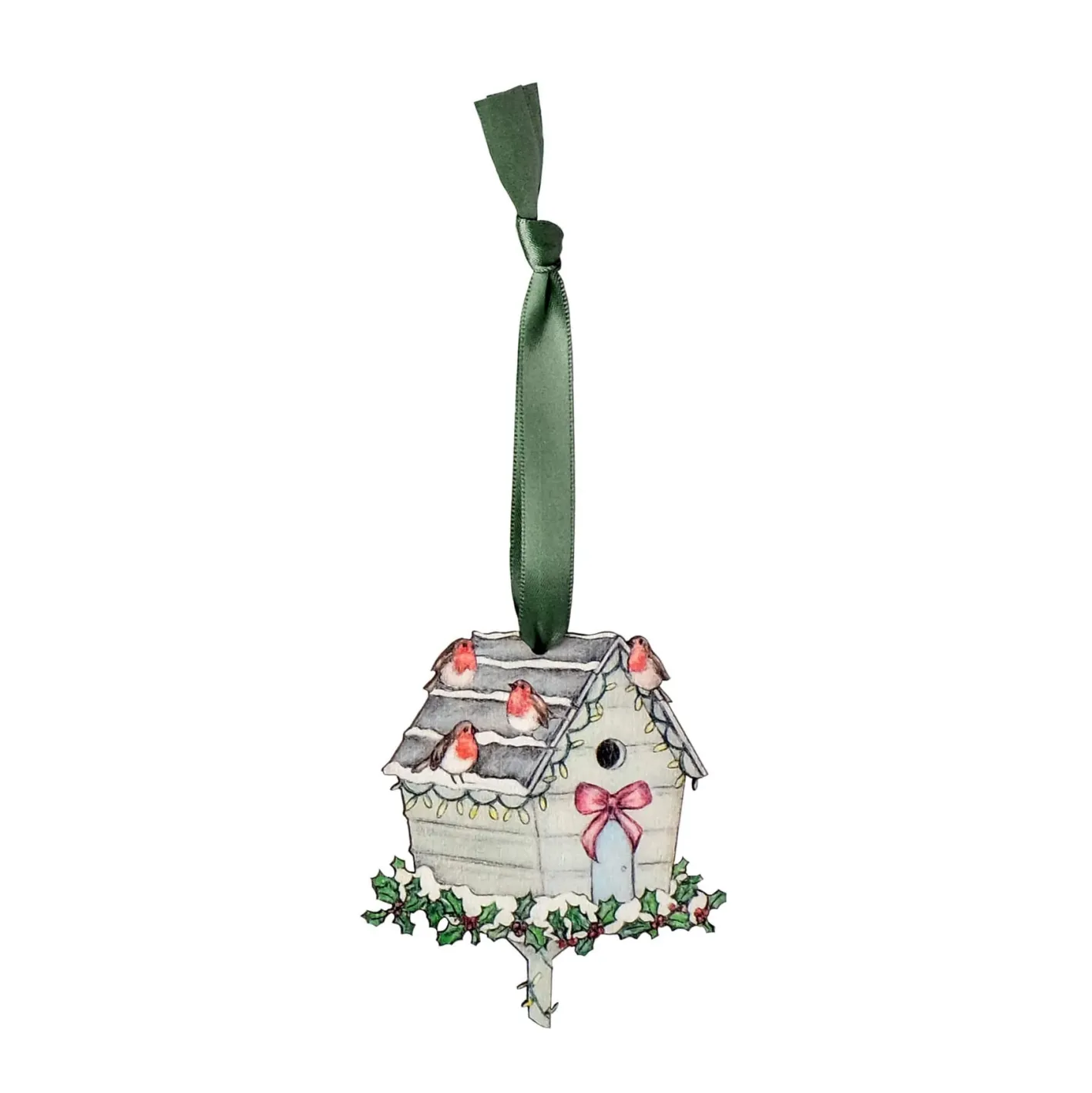 Lottie Murphy Robin Wooden Christmas Decoration