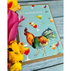 Jen Winnett Rooster Birthday Eco-card