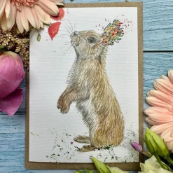 Jen Winnett Rosetta the Rabbit Eco-card