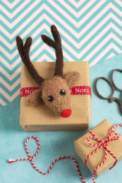 Hawthorn Handmade Rudolph Brooch Felting Kit