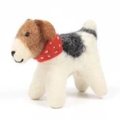 Amica Felt Rufus the Fox Terrier Pocket Pal
