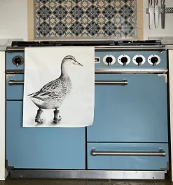 Katherine Sheard Designs Runaway Duck Tea Towel