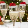 Ginger Ray Santa Hat Christmas Glass Decorations