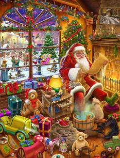 All Jigsaw Puzzles Santa's Christmas List 1000 Piece Jigsaw Puzzle