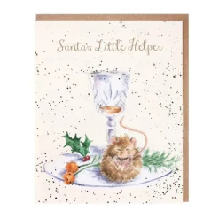 Wrendale Designs 'Santa's Little Helper' Christmas Greetings Card