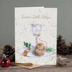 Wrendale Designs 'Santa's Little Helper' Christmas Greetings Card