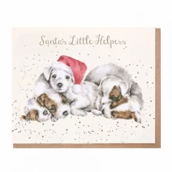 Wrendale Designs 'Santa's Little Helpers' Christmas Greetings Card