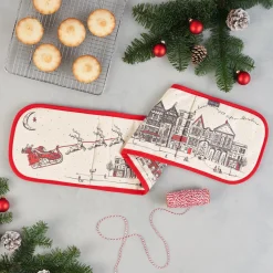 Victoria Eggs Santa's Sleigh Double Oven Glove