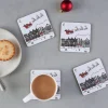 Victoria Eggs Santa's Sleigh Set of 4 Coasters