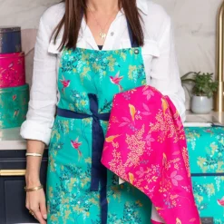 Sara Miller London Sara Miller Chelsea Green Birds Apron