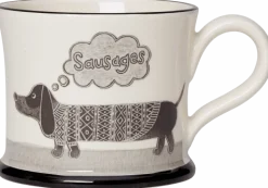Moorland Pottery Sausage Dog Mug by