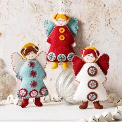Corinne Lapierre Scandinavian Angels Wool Mix Felt Craft Kit