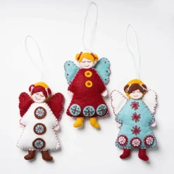 Corinne Lapierre Scandinavian Angels Wool Mix Felt Craft Kit