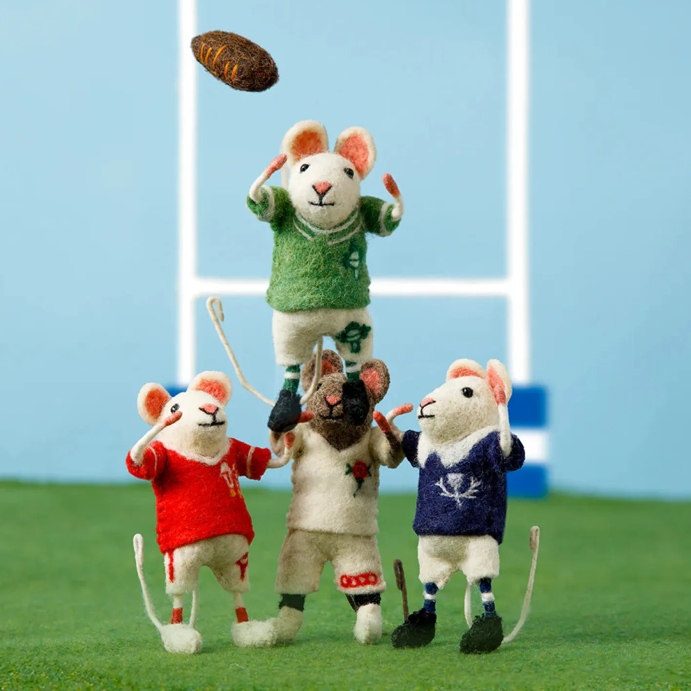 Sew Heart Felt Scotland Rugby Mouse