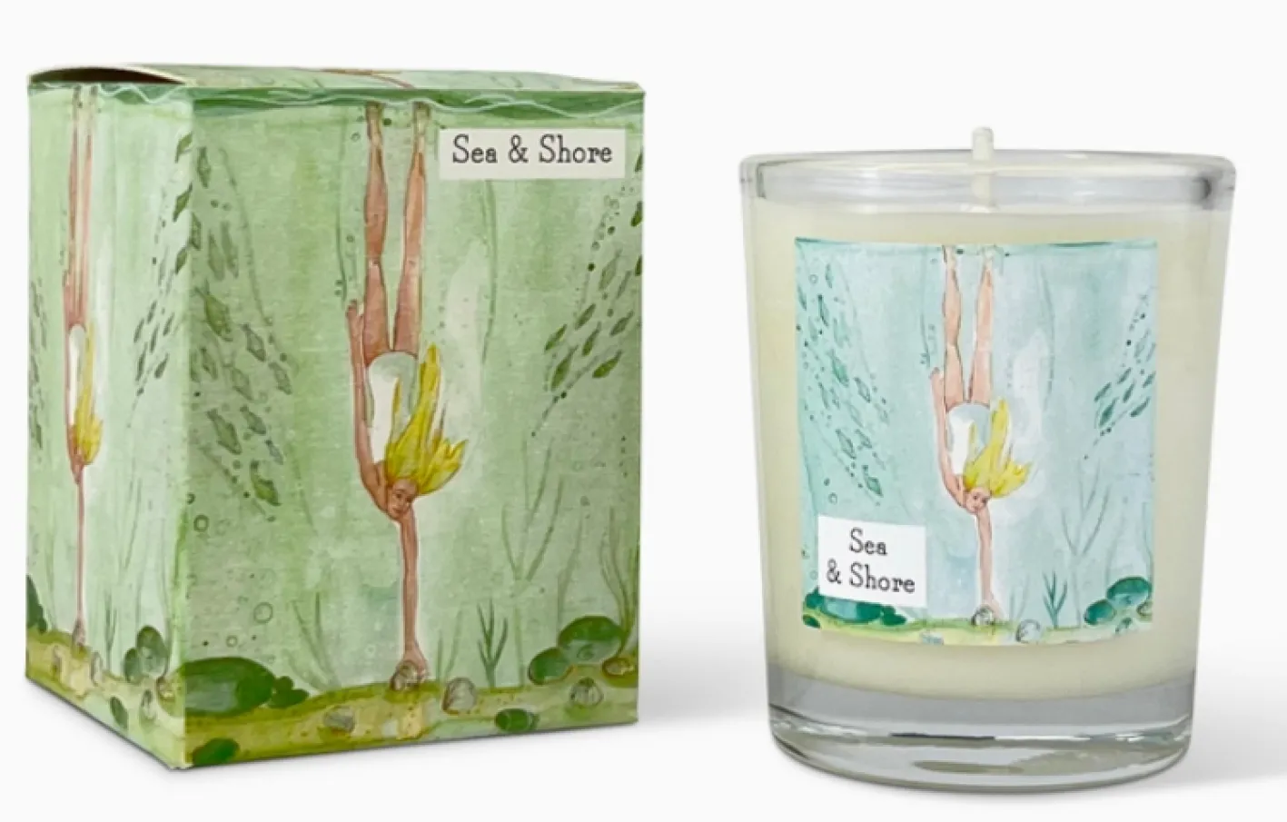 Heaven Scent Sea & Shore Votive Candle - Diving for Shells