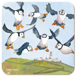 Emma Ball Sealife Puffins Coaster