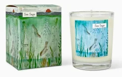 Heaven Scent Sea Sage Votive Candle - Seal & Lifeboat