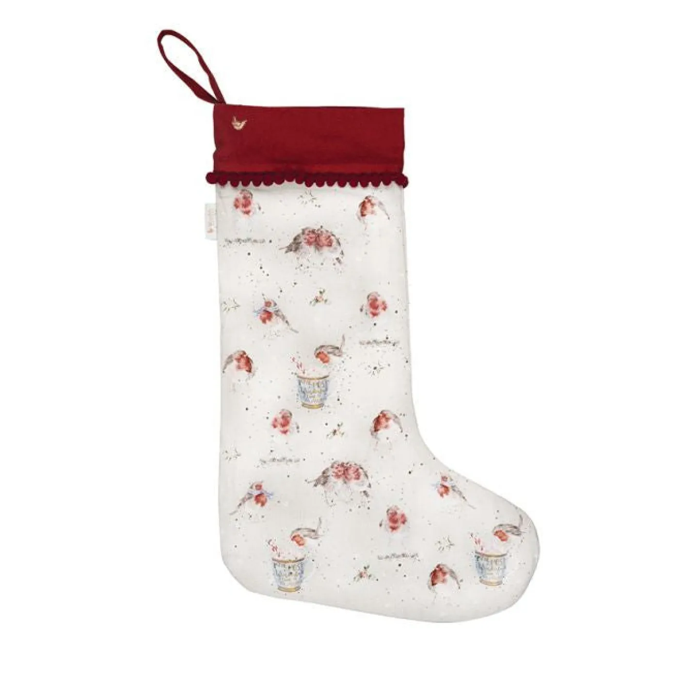 Wrendale Designs 'Season's Tweetings' Robin Christmas Stocking