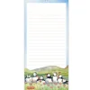 Emma Ball Sea Thrift Puffins Lined Magnetic Pad