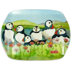 Emma Ball Sea Thrift Puffins Melamine Medium Tray