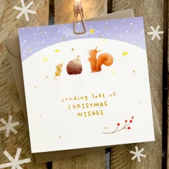 Ginger Betty Sending Lots of Christmas Wishes Card