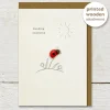 Ginger Betty Sending Sunshine Ladybug Greeting Card