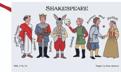 Alison Gardiner Shakespeare's Characters Tea Towel