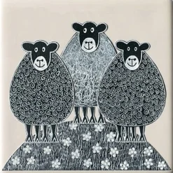 Moorland Pottery Sheep Coaster by