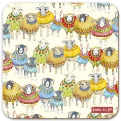 Emma Ball Sheep in Sweaters Coaster