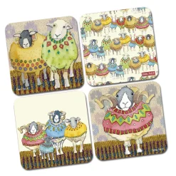 Emma Ball Sheep in Sweaters Coasters - Set of 4