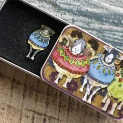 Emma Ball Sheep in Sweaters Enamel Pin in a Tin