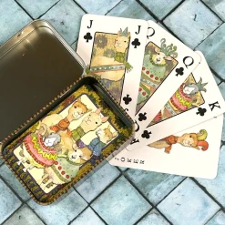 Emma Ball Sheep in Sweaters Playing Cards in Tin