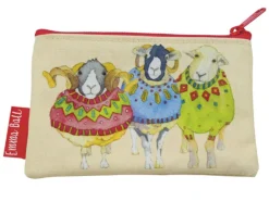 Emma Ball Sheep in Sweaters Small Zipped Purse