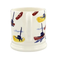 Emma Bridgewater Shoreline Scattered Boats 1/2 Pint Mug