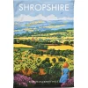 Town Towels Shropshire Blue Remembered Hills Tea Towel