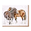 Wrendale Designs 'Side by Side' Horses Greetings Card