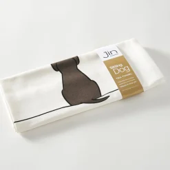 Jin Designs Sitting Dog Tea Towel