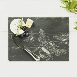 Selbrae Slate Cheese Board & Knife Set - Bee