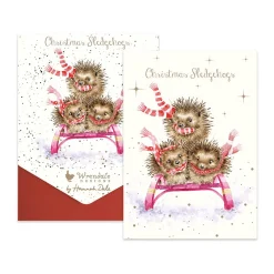 Wrendale Designs 'Sledgehogs' Hedgehog Christmas Card Pack